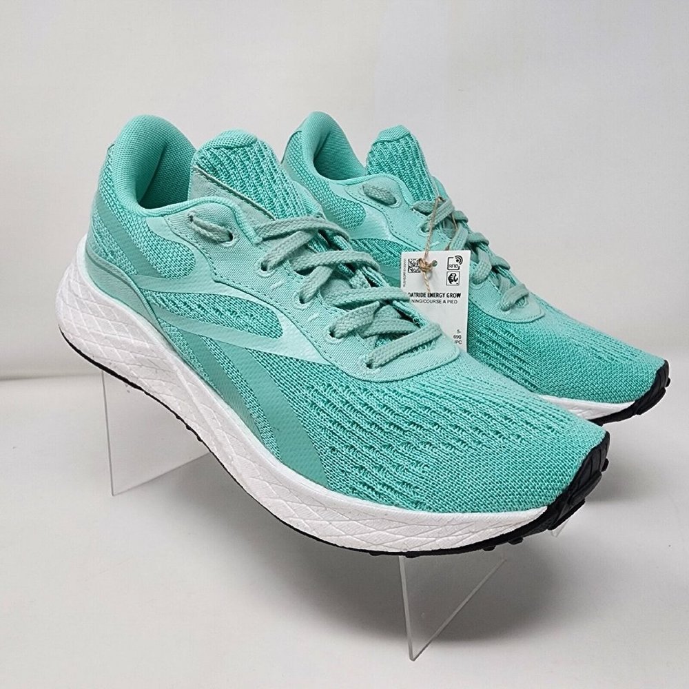 Reebok Running Shoes Womens 8 Teal  Green Floatride Energy Grow Knit Sneakers